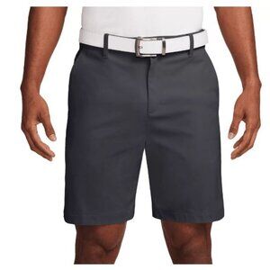 Nike Golf Black Tour Performance Dri-Fit Flat Front Stretch Chino Shorts Size 40